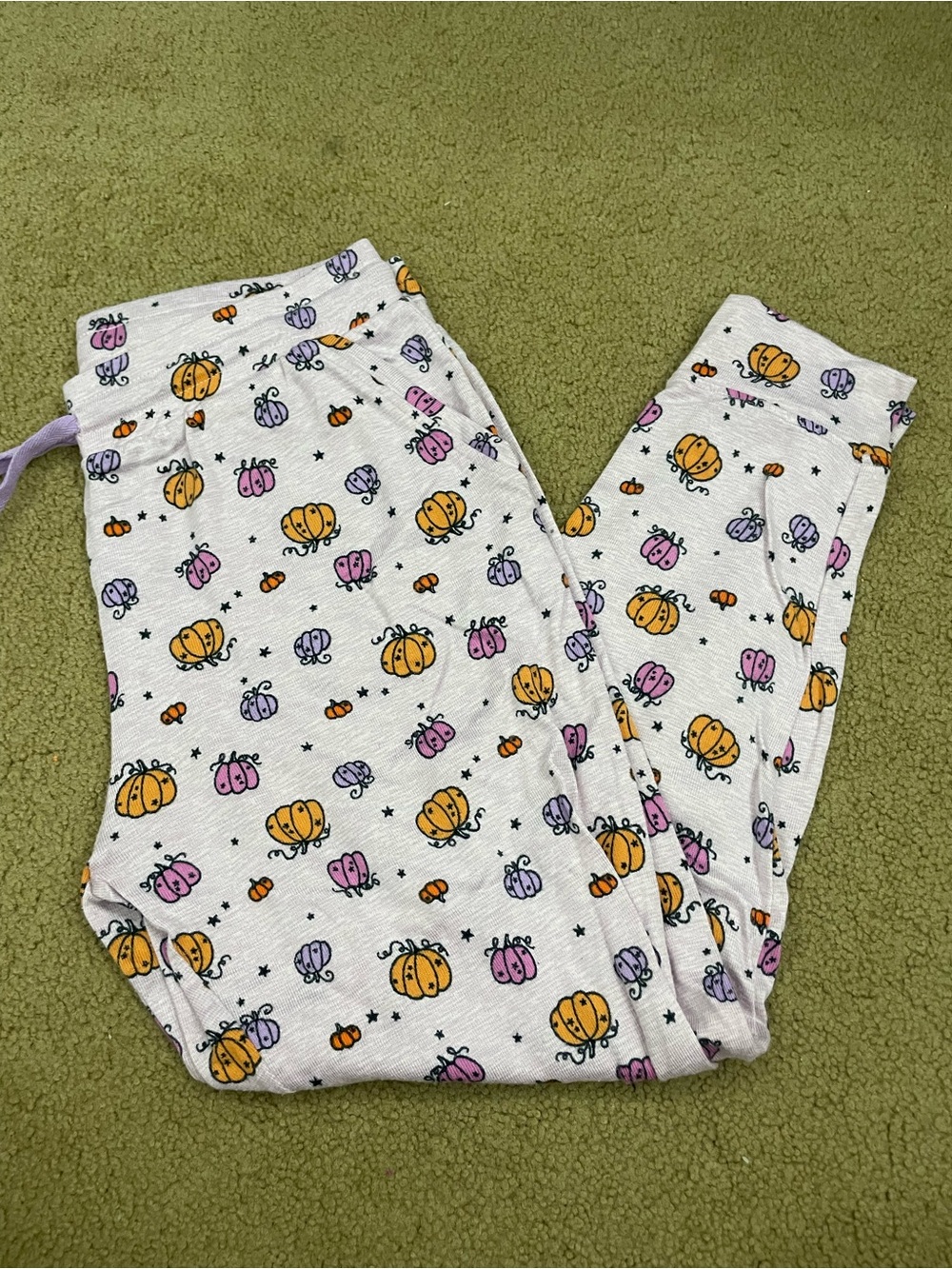 Women’s lilac Pumpkin Print Lounge Pants